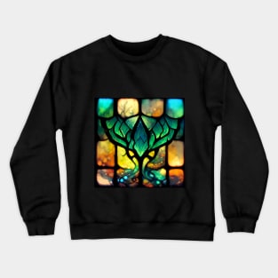 Elvish stained glass goblet Crewneck Sweatshirt